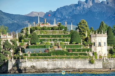 The Italianate gardens of Isola Bella