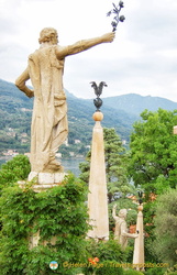 The magnificent statues of Isola Bella gardens