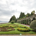 The floral patterns on the grounds include the Borromeo family's motto which ironically is "Humility"