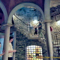 Steps up to the Palazzo Borromeo ground floor