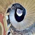 Spiral staircase to the Palazzo Borromeo Grotto