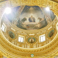 Gold gilded base of the altar dome