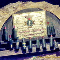 Ancient bottles of Contucci wines in the dungeon