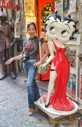 Me and Betty Boop in Orvieto