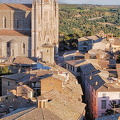Aerial view of Orvieto Duomo