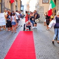 Red carpet treatment in Via del Duomo