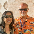 Me with Giuseppe Karaboti, our excellent guide in Perugia