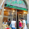 The tempting window of Sandri Pasticceria