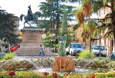 The mounted statue of Vittorio Emanuele II