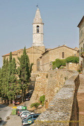 Rear view of Cathedral of Pienza