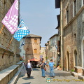 Exploring the sights of Pienza