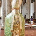 Pienza Duomo: The front and back of Pius II's robe has interesting images
