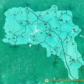 Map of the Orcia Valley