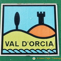 Logo of the Val d'Orcia