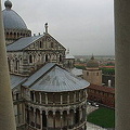 View of Pisa Cathedral and the Baptistry