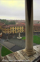 View of Field of Miracles from the Tower of Pisa