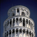 Pisa - Italy (H) (2384 visits) Before the third floor was completed in 1274, the Tower had already begun to tilt Pisa - Italy (H)