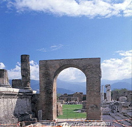One of the surviving Pompeii arches