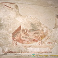 Erotic images like this can be seen over the entrance to each Lupanar room