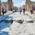 The grooves in this Pompeii street are tracks for carriages
