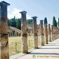 Doric columns line this walkway