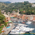 Aerial view of Portofino marina