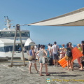 Boarding the Capri boat tour