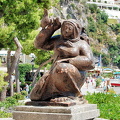 Sculpture along the waterfront