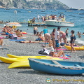 On the beach in Positano