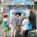 Ticket booth for Capri boat tours, Sorento and Naples