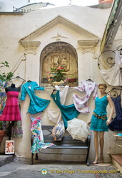 Dresses encroaching on the shrine