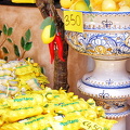 Plenty of lemon products in Positano