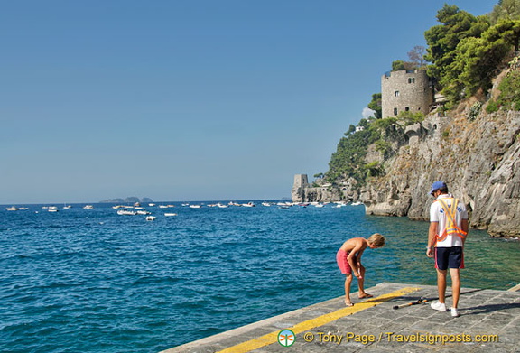 Positano's 15th century towers