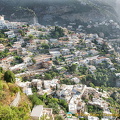 A view of Positano from the main road