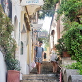 Hairdresser and shops on Via Leucosia