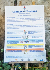 Some things you should not do in Positano - or face the possibility of fines