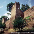 Ancient City Wall in south of Rome