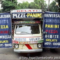 A pizza van