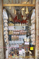 One of many San Gimignano delicatessens