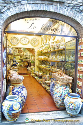 La Bottega has nice artisan ceramics