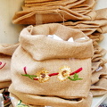 Little jute sacks you can use for bread and other storage