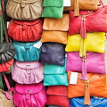 Colourful leather purses