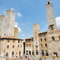 Towers around the Piazza Duomo in San Gimignano