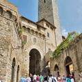 Torre dei Becci and the Arco dei Becci leading to the Piazza della Cisterna