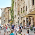 Cafe scene on the Piazza della Cisterna