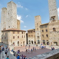 View of Piazza Duomo and its towers