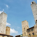 San Gimignano towers around Piazza Duomo