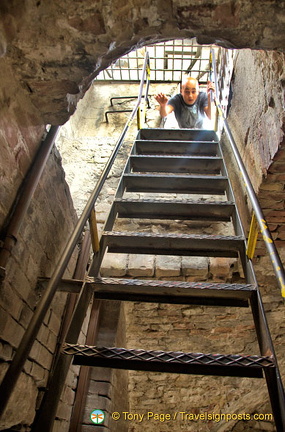 Staircase inside the Torre Grossa