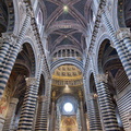 View of Siena Cattedrale nave and vault