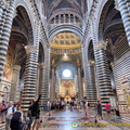 View of the nave of Siena Cattedrale